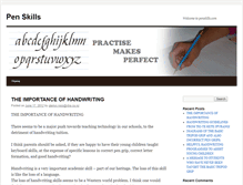 Tablet Screenshot of penskills.com